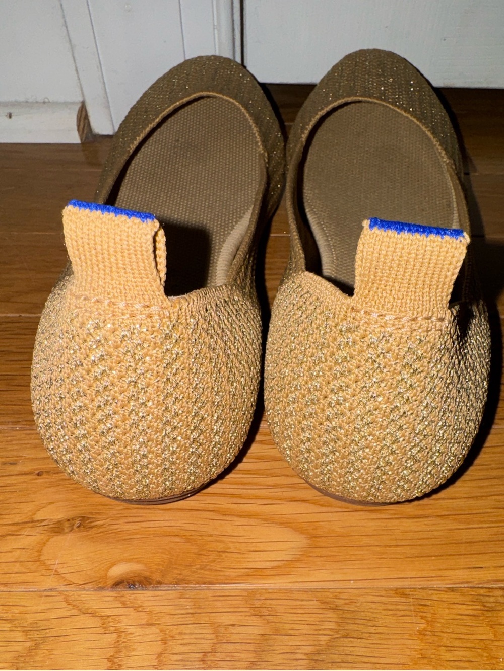 Rothy's The Square Wrap in Gold Stripe  Size 8 Like New. - Picture 4 of 6